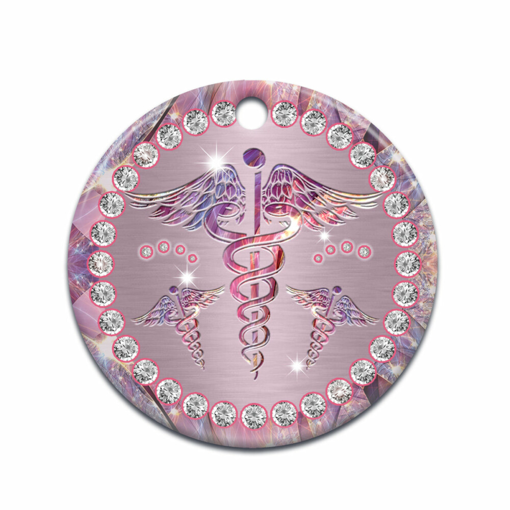 Nurse Jewelry Lover Style - Circle Ornament - Owl Ohh - Owl Ohh