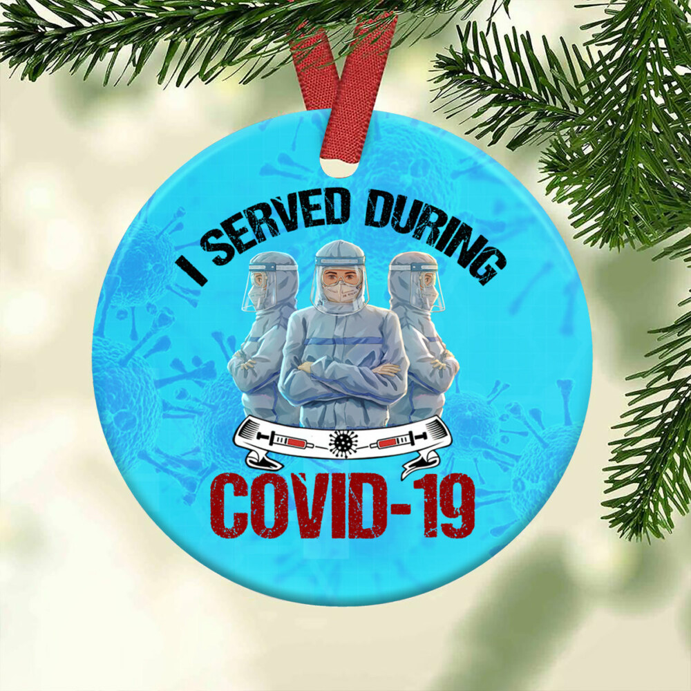 Nurse I Served During Covid 19 - Circle Ornament - Owl Ohh - Owl Ohh