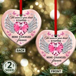 Butterfly My Heart Changed Forever - Heart Ornament - Owl Ohh - Owl Ohh