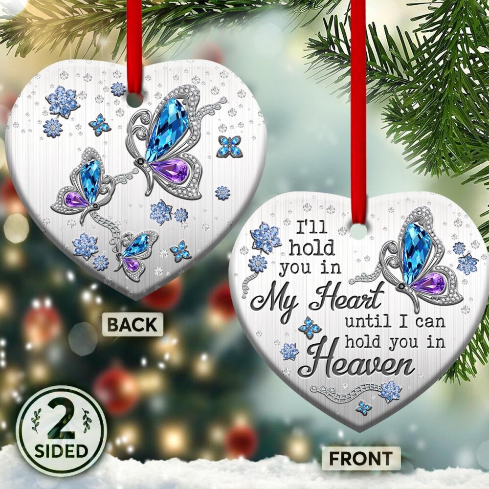 Butterfly Hold You In My Heart Memorial Butterfly - Heart Ornament - Owl Ohh - Owl Ohh