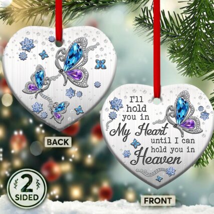 Butterfly Hold You In My Heart Memorial Butterfly - Heart Ornament - Owl Ohh - Owl Ohh