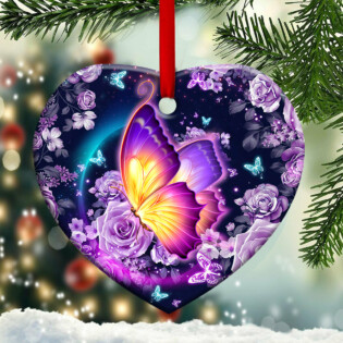 Butterfly Memorial My Mind - Heart Ornament - Owl Ohh - Owl Ohh