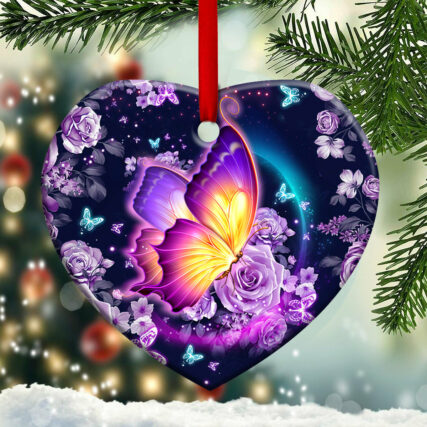 Butterfly A Big Piece Of My Heart Memorial - Heart Ornament - Owl Ohh - Owl Ohh