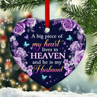 Butterfly A Big Piece Of My Heart Memorial - Heart Ornament - Owl Ohh - Owl Ohh