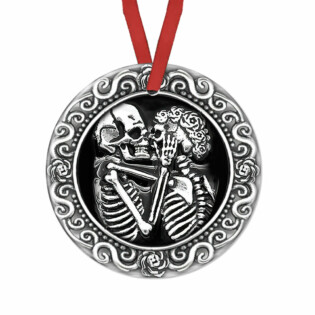 Skull Couple Metal So Cool - Circle Ornament - Owl Ohh - Owl Ohh