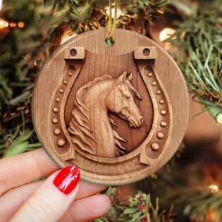 Horse Advice Keep Stable - Circle Ornament - Owl Ohh - Owl Ohh