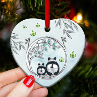 Panda Advice Cool Style - Heart Ornament - Owl Ohh - Owl Ohh