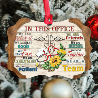 Nurse In This Office - Horizontal Ornament - Owl Ohh - Owl Ohh