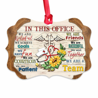 Nurse In This Office - Horizontal Ornament - Owl Ohh - Owl Ohh