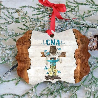 Nurse CNA Cross Style - Horizontal Ornament - Owl Ohh - Owl Ohh