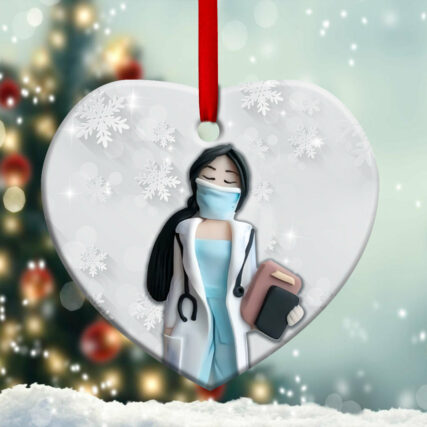 Nurse Clay Lover Style - Heart Ornament - Owl Ohh - Owl Ohh