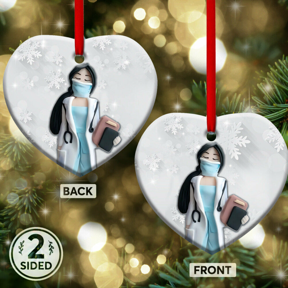Nurse Clay Lover Style - Heart Ornament - Owl Ohh - Owl Ohh