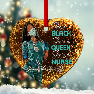 Nurse Living Her Best Life - Heart Ornament - Owl Ohh - Owl Ohh