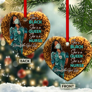 Nurse Living Her Best Life - Heart Ornament - Owl Ohh - Owl Ohh