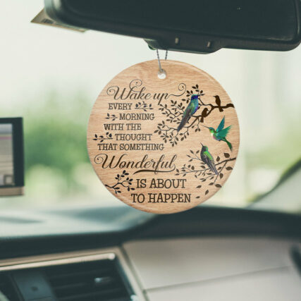 Cardinal Something Wonderful Is About To Happen - Circle Ornament - Owl Ohh - Owl Ohh
