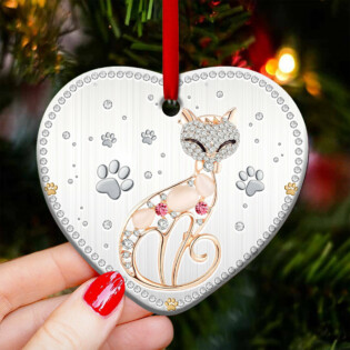 Cat Advice Be Frisky - Heart Ornament - Owl Ohh - Owl Ohh
