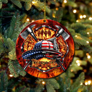 Firefighter Symbol Protect Life - Circle Ornament - Owl Ohh - Owl Ohh