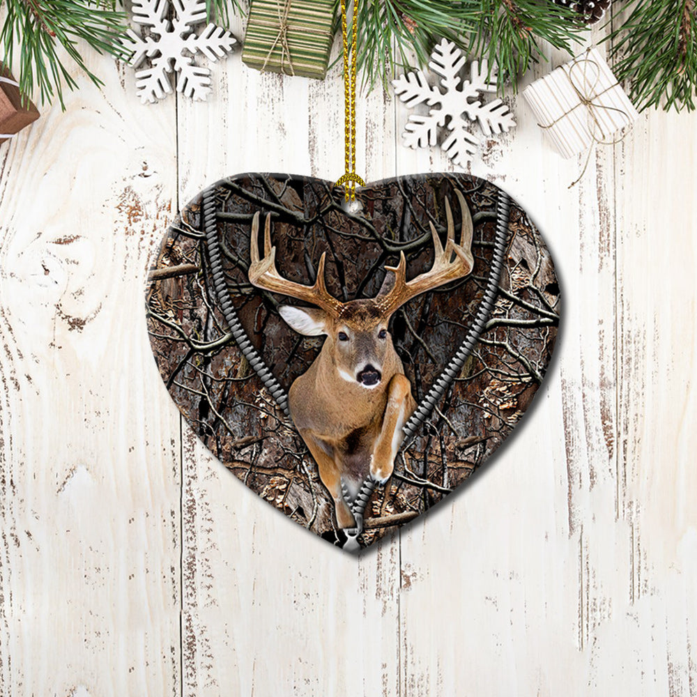 Deer Hunting Lover Style - Heart Ornament - Owl Ohh - Owl Ohh