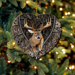 Deer Hunting Lover Style - Heart Ornament - Owl Ohh - Owl Ohh