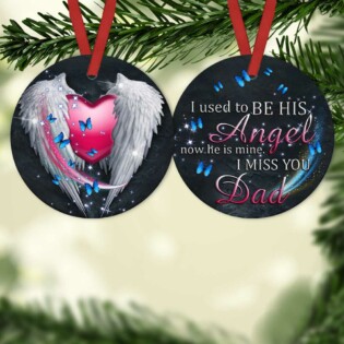 Family Father Memory I Miss You - Circle Ornament - Owl Ohh - Owl Ohh