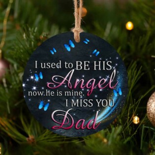 Family Father Memory I Miss You - Circle Ornament - Owl Ohh - Owl Ohh