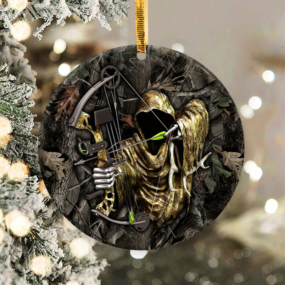 Hunting Passion Raise Aim Shoot - Circle Ornament - Owl Ohh - Owl Ohh