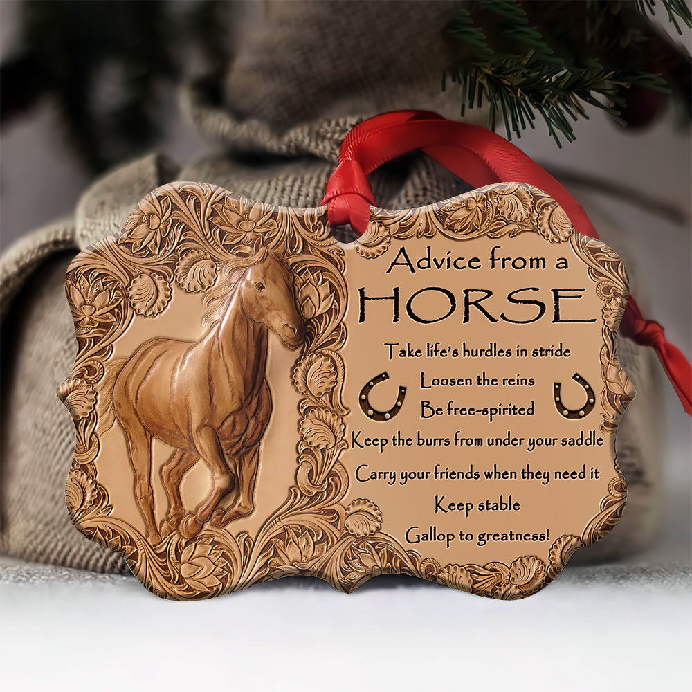 Horse Advice From A Horse Amazing Style - Horizontal Ornament - Owl Ohh - Owl Ohh
