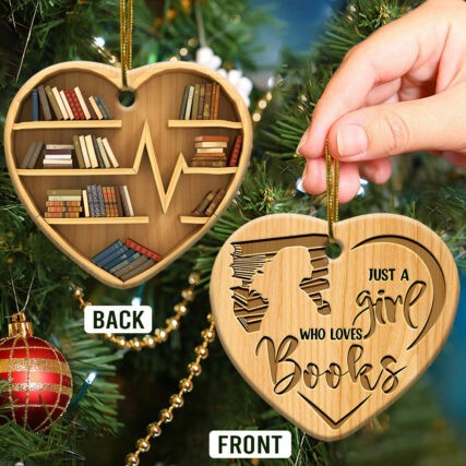 Book Just A Girl Lover - Heart Ornament - Owl Ohh - Owl Ohh