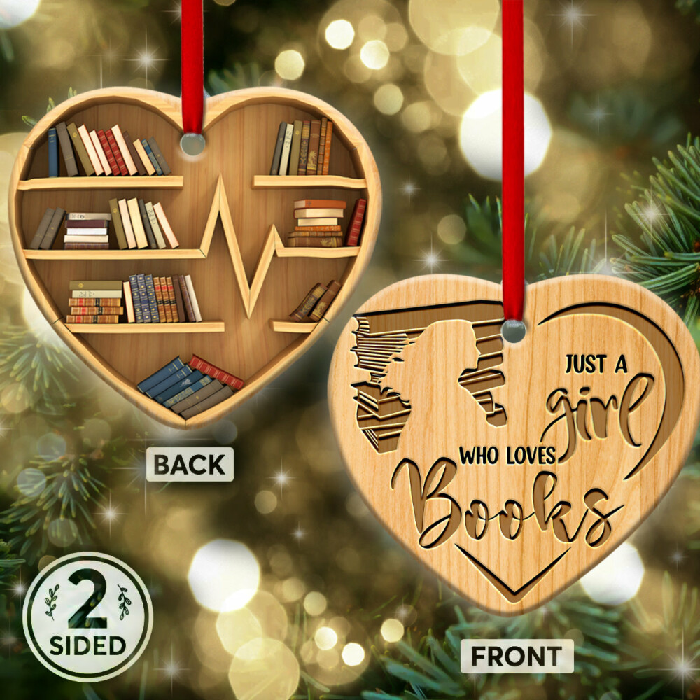 Book Just A Girl Lover - Heart Ornament - Owl Ohh - Owl Ohh
