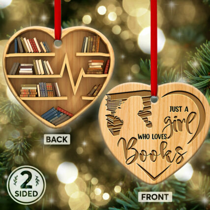 Book Just A Girl Lover - Heart Ornament - Owl Ohh - Owl Ohh