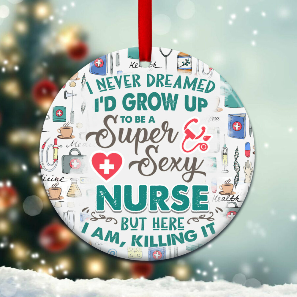 Nurse Awesome Nurse In Life - Circle Ornament - Owl Ohh - Owl Ohh