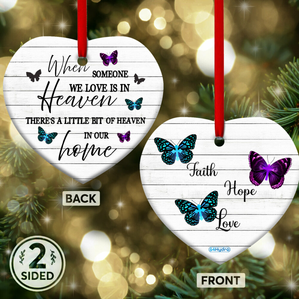 Heaven A Little Bit Of Heaven In Our Home - Heart Ornament - Owl Ohh - Owl Ohh