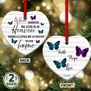 Heaven A Little Bit Of Heaven In Our Home - Heart Ornament - Owl Ohh - Owl Ohh
