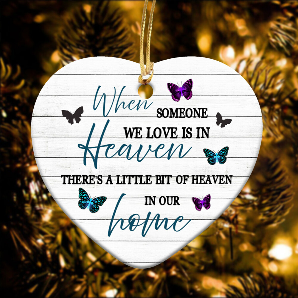 Heaven A Little Bit Of Heaven In Our Home - Heart Ornament - Owl Ohh - Owl Ohh