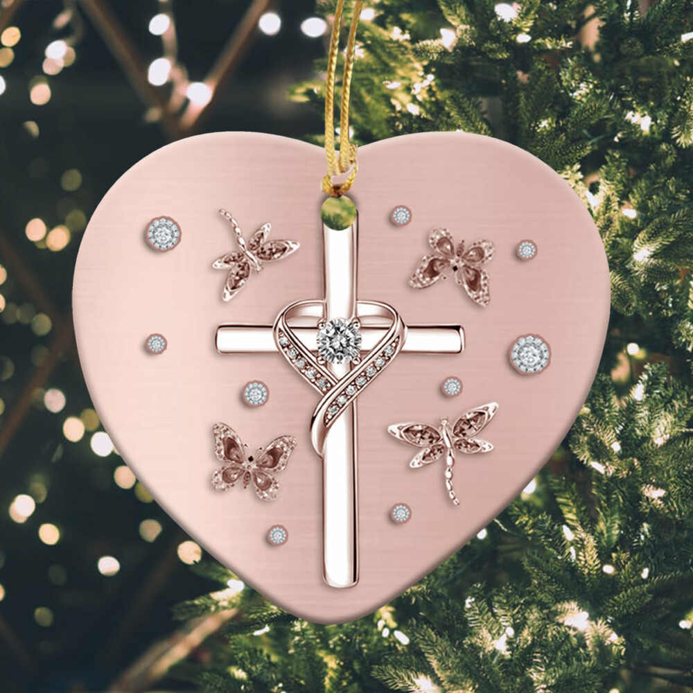 God I Trust Not Be Afraid - Heart Ornament - Owl Ohh - Owl Ohh