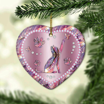 Jewelry Cat For Cat Lovers - Heart Ornament - Owl Ohh - Owl Ohh