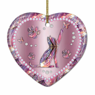 Jewelry Cat For Cat Lovers - Heart Ornament - Owl Ohh - Owl Ohh