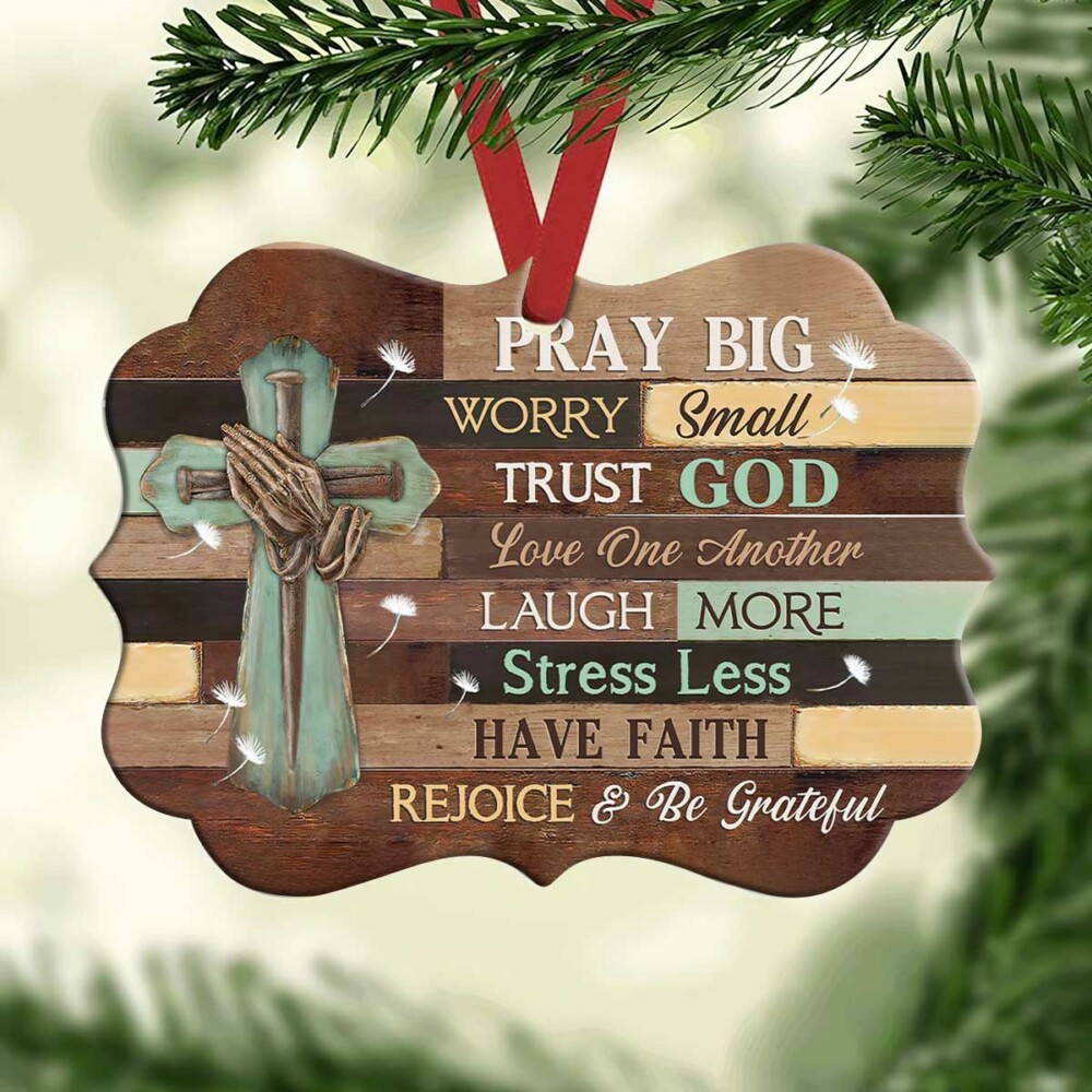 Wooden Style Have Faith - Horizontal Ornament - Owl Ohh - Owl Ohh