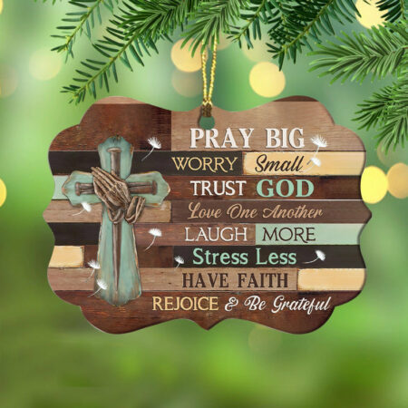 Wooden Style Have Faith - Horizontal Ornament - Owl Ohh - Owl Ohh