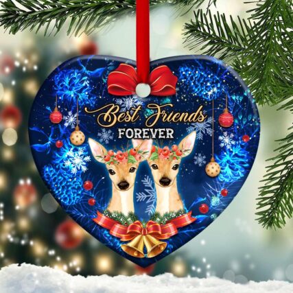 Best Friends Forever Christmas Theme - Heart Ornament - Owl Ohh - Owl Ohh
