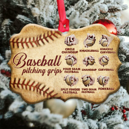 Baseball Pitching Grips Lover - Horizontal Ornament - Owl Ohh - Owl Ohh