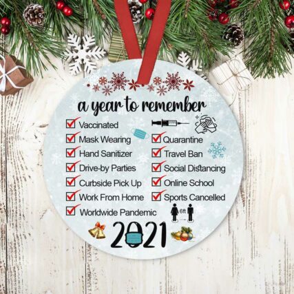 Christmas A Year To Remember Christmas - Circle Ornament - Owl Ohh - Owl Ohh
