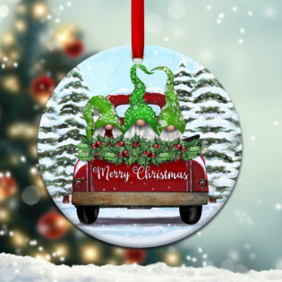 Christmas Memory Gnomes Lover - Circle Ornament - Owl Ohh - Owl Ohh