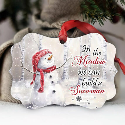 Snowman In The Meadow Memory - Horizontal Ornament - Owl Ohh - Owl Ohh