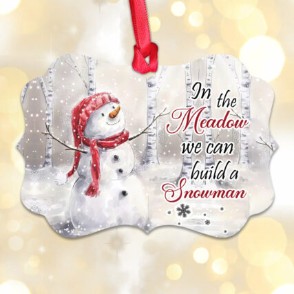 Snowman In The Meadow Memory - Horizontal Ornament - Owl Ohh - Owl Ohh