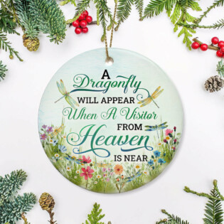 Dragonfly Faith Will Appear - Circle Ornament - Owl Ohh - Owl Ohh