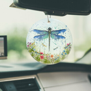 Dragonfly Faith Will Appear - Circle Ornament - Owl Ohh - Owl Ohh