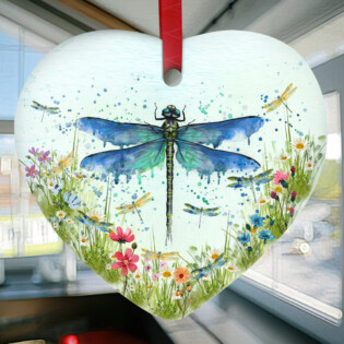 Dragonfly Faith From Heaven - Heart Ornament - Owl Ohh - Owl Ohh