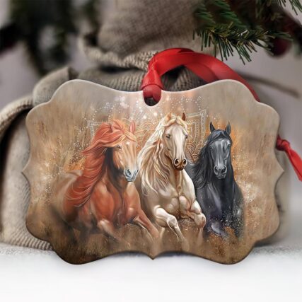 Horse So Energy Lover - Horizontal Ornament - Owl Ohh - Owl Ohh