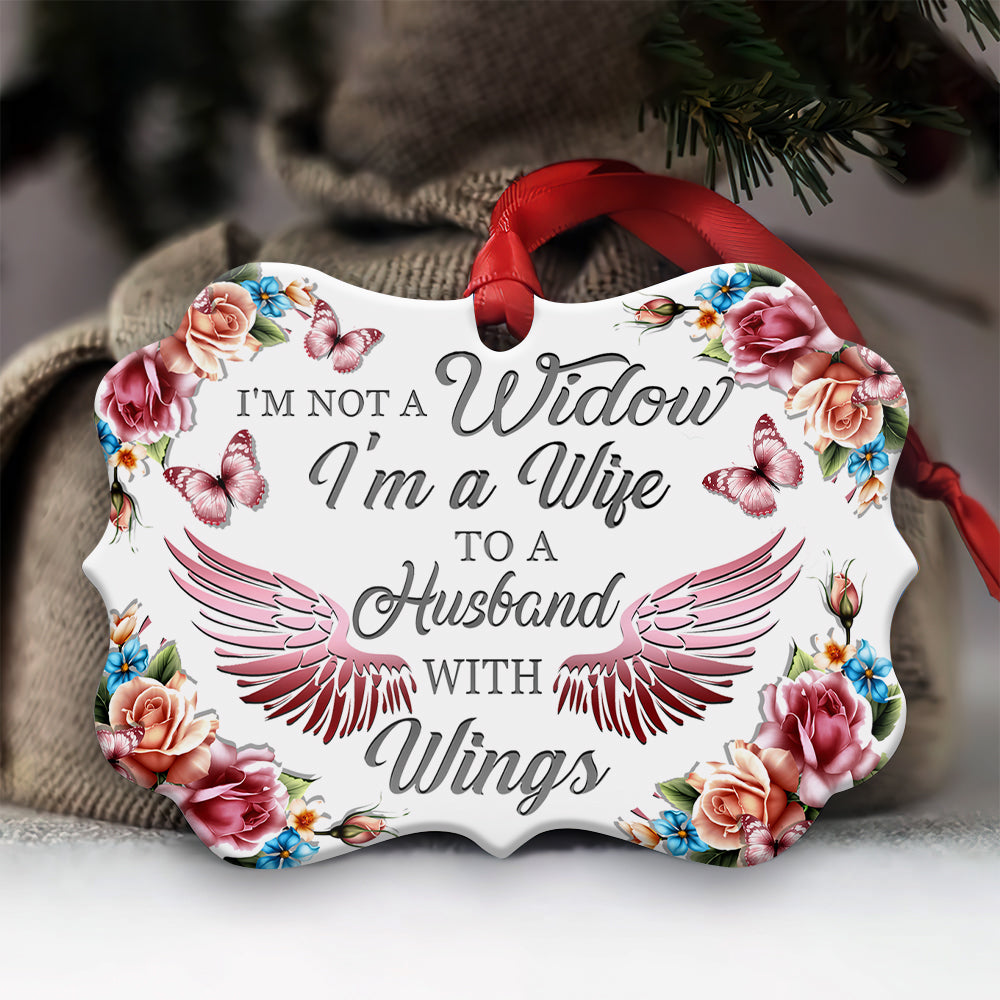 Butterfly Angel Husband Style - Horizontal Ornament - Owl Ohh - Owl Ohh